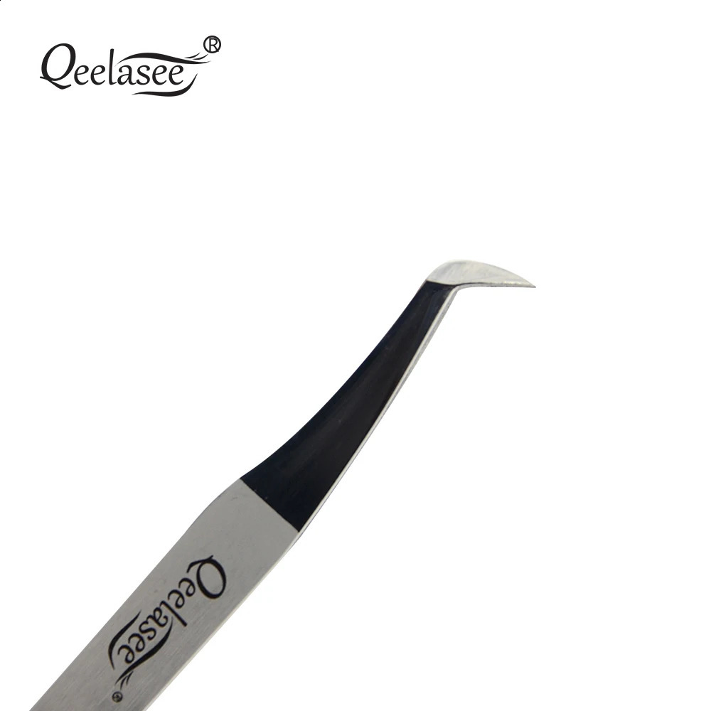 2/5/10pcs silvery Qeelasee Beauty Salon Eyebrow Volume Eyelash Extension Fan Lash Tweezer AS09 Eyelash 241223