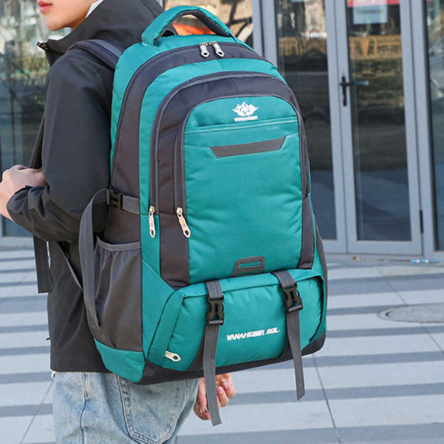 Mountaineering Bag New Outdoor Large Capacity Backpack Water Proof Mens And WoMens Hiking Travel Bag 240920