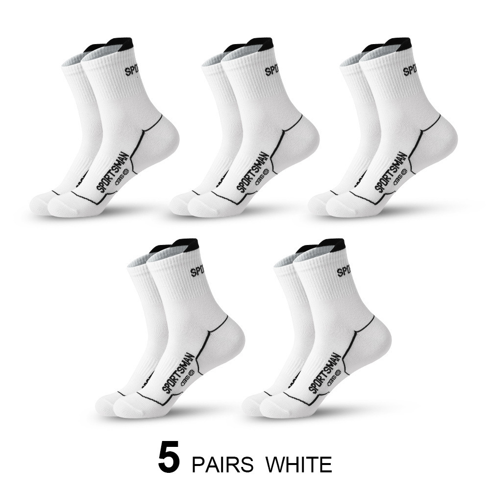 Ddmytiger Ddmytiger New Mid Length Sports Sweat Absorbing And Odor Resistant Cotton Socks Men S Running Cycling Fitness Basketball