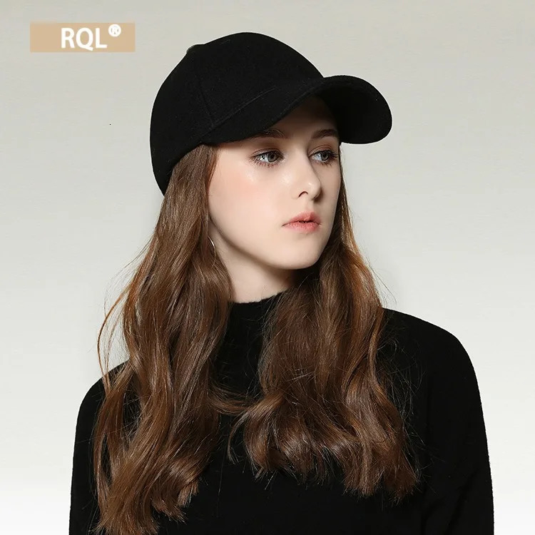 Wool Baseball Cap Womens Autumn and Winter Hat Thickened Keep Warm Female Fashion Trucker Cap Ladies Sport Hat Solid Color 241225