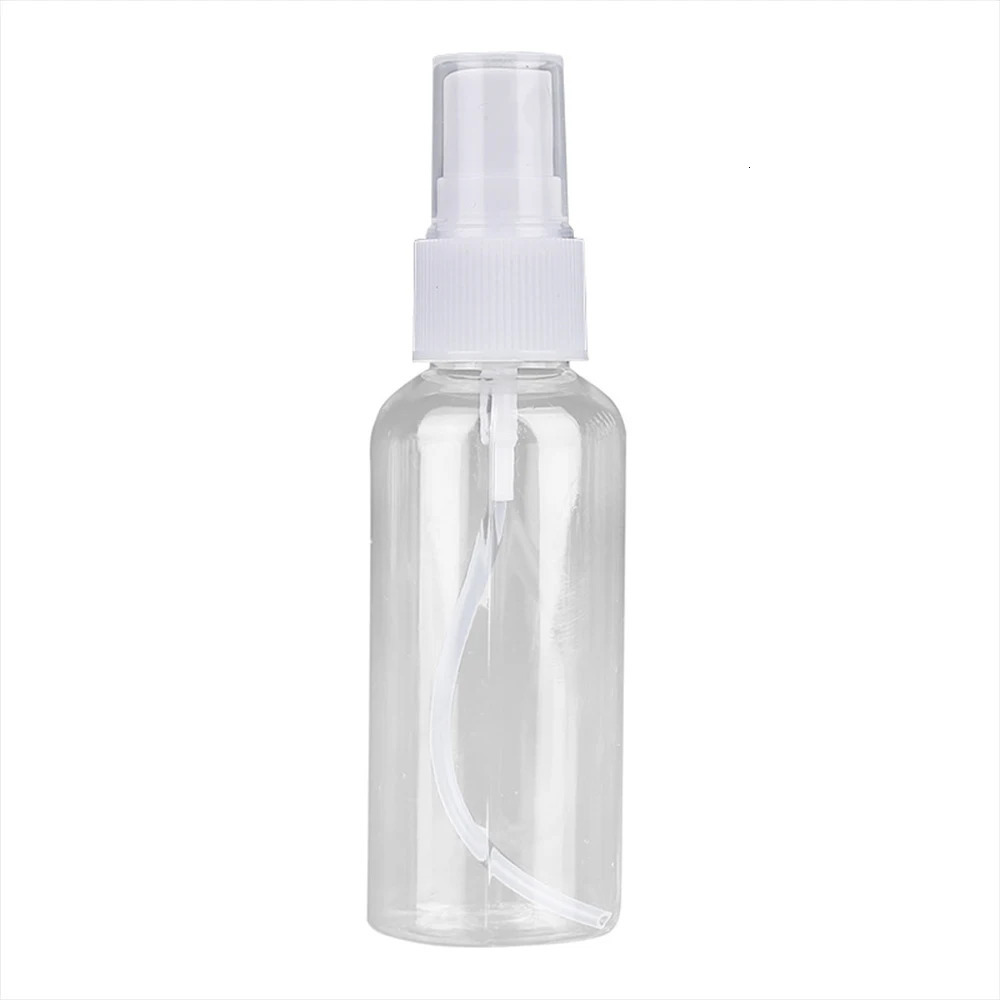 50PCS 10/20/30/50/60/100ml Fine Mist Clear Spray Bottles with white Pump Spray for Essential Oils Travel Perfume Refillable Bott 241225