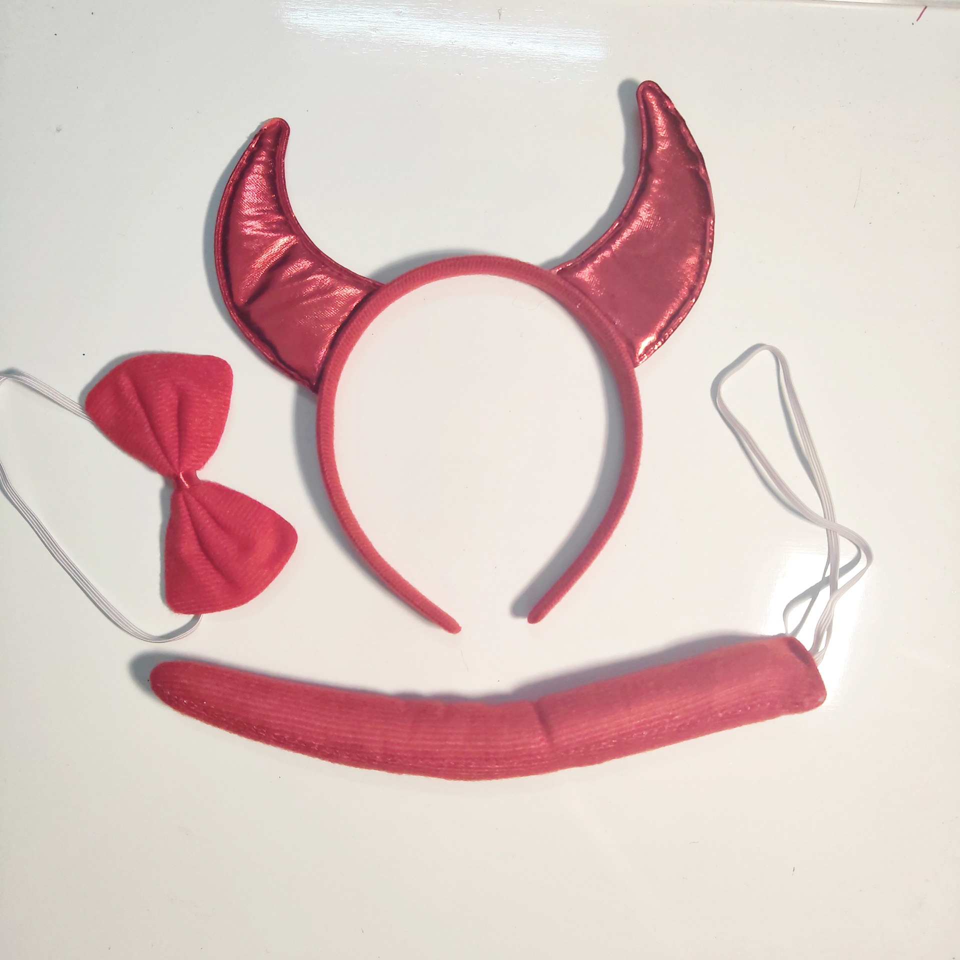 Children's Day prom performance headdress Halloween headband decorations party headband Cat's ears Steamed cat-ear shaped bread three piece 