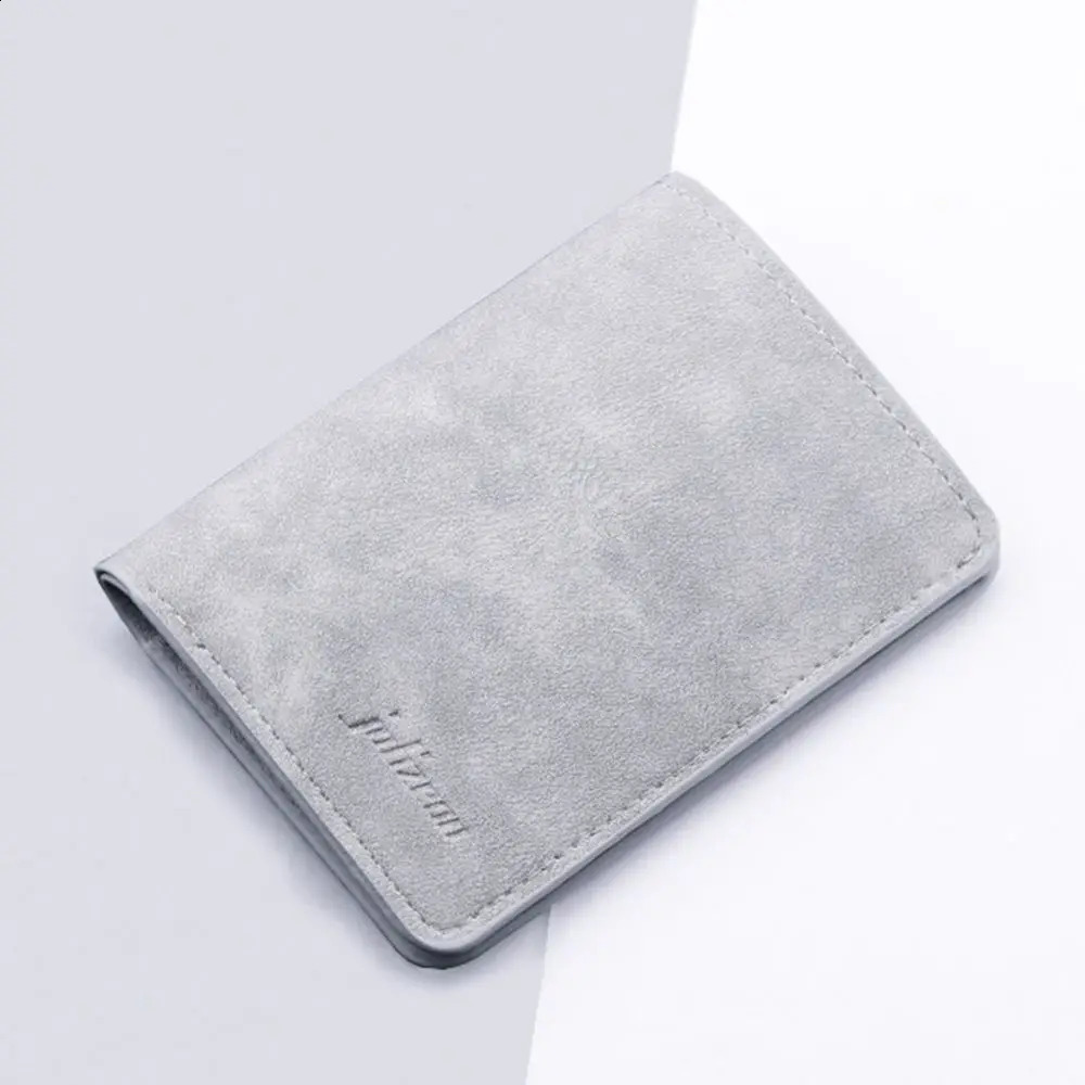 Style Mini Thin Men Wallet Card Holder Purse Coin Pouch Card Holder Short Vertical PU Leather Wallet Change Money Pouch 241224