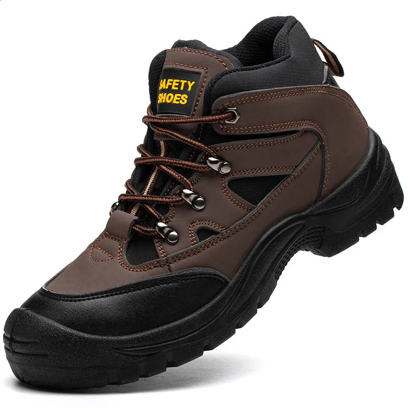 Anti-stab Mens Anti-smash Work Shoes Men Work Boots Safety Sneakers Men Safety Boots Work Safety Shoes With Steel Toe Shoes 241226