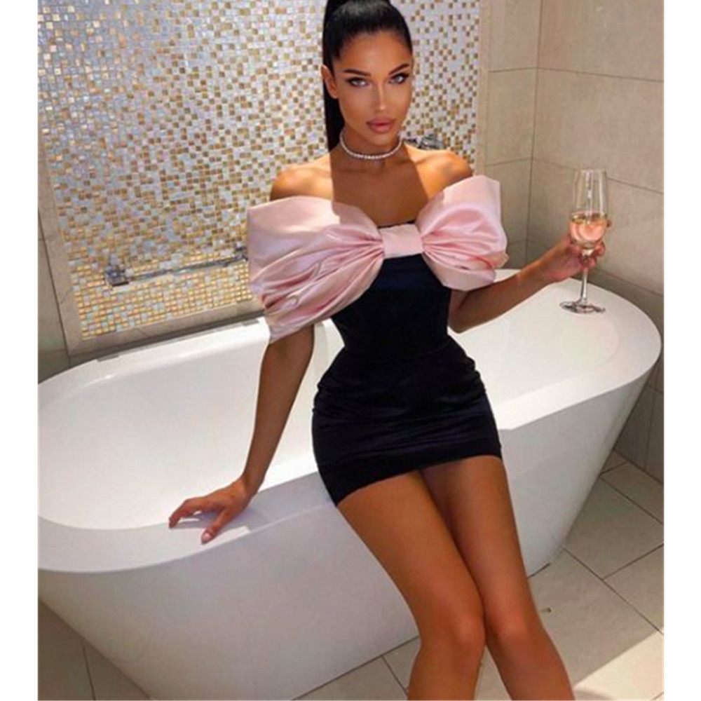 Hot Short Prom Dresses Strapless Lace Applique Zipper Mini Aso Ebi Birthday Party Dress Graduation Evening Tail Gowns 03 6660312