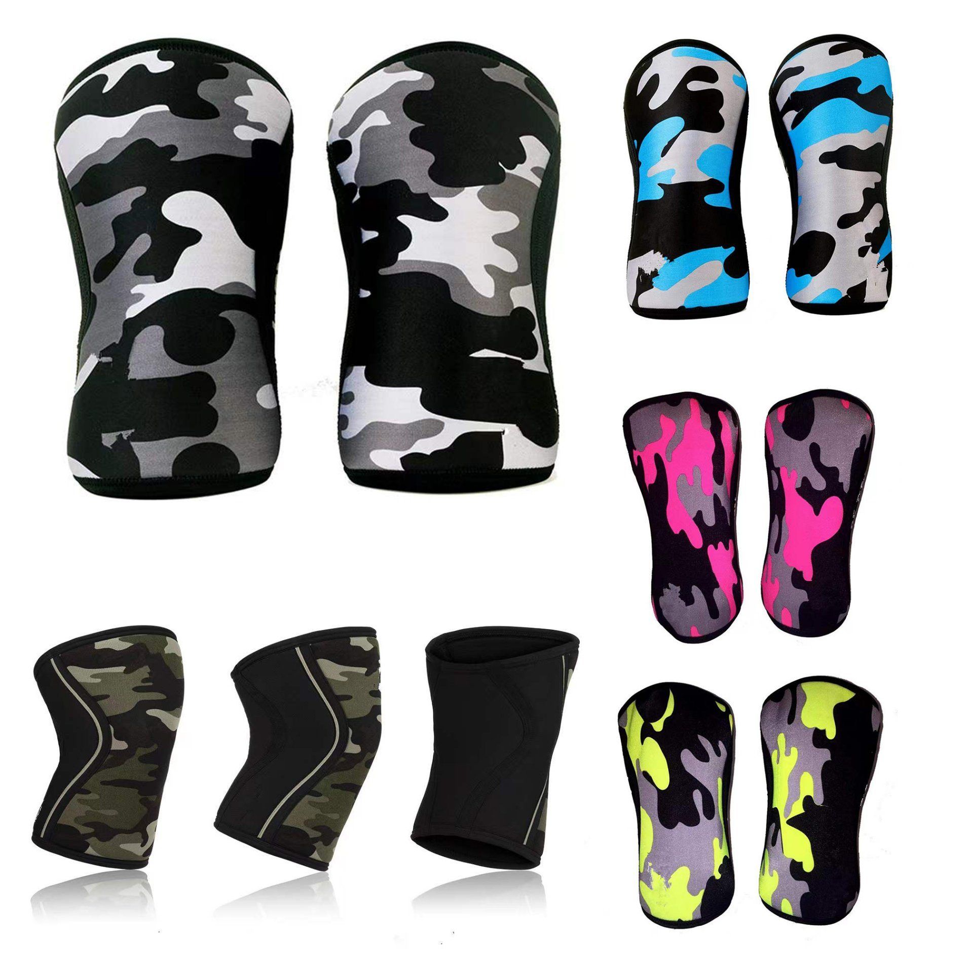 Compression 7mm neoprene knee sleeve breathable knee sleeve support for fitness