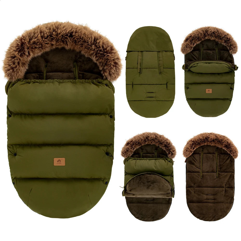Baby Stroller Footmuff 024Months Winter Warm Windproof Thicker Universal Pram Envelope Sack Accessories 241225
