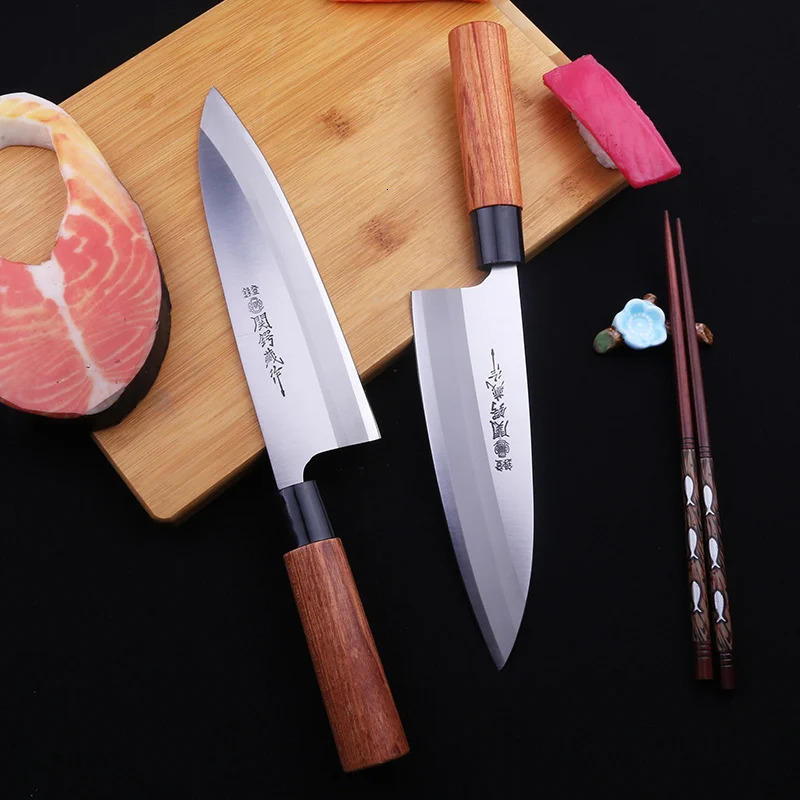 Japanese raw fish knife Deba salmon sushi kitchen knife Yanagiba fish head chopper kitchen tool 241225