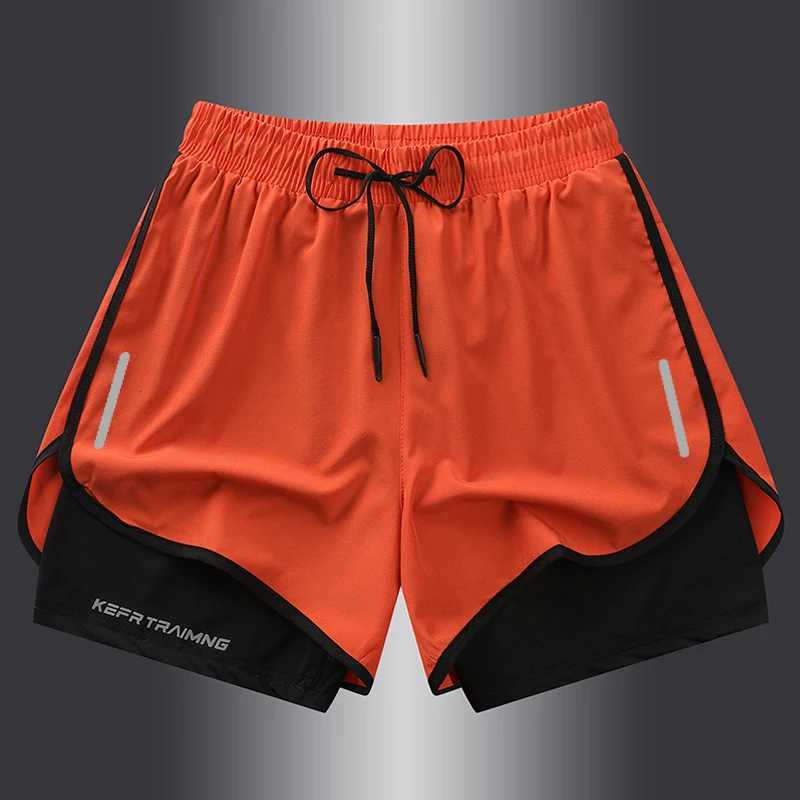 S-5XL NASA GISS Sports Three Piece Pants Summer Popular Anti glare Double layered Sports Shorts for Men and Women Couples RuXJ241226