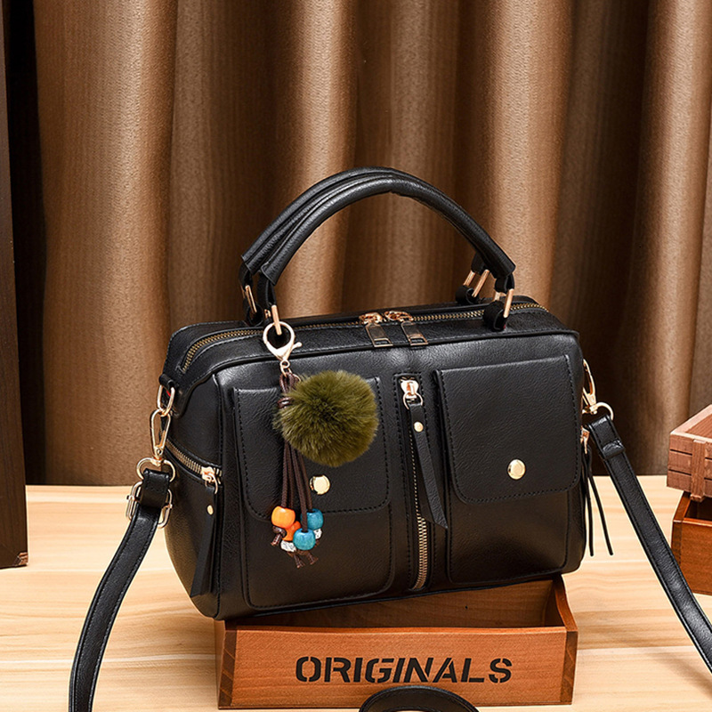 Designer Brand Women's Crossbody 2024 Casual Messenger Shoulder Bags Middle-Aged Mother Handbag Womens Boston Pillow Bag