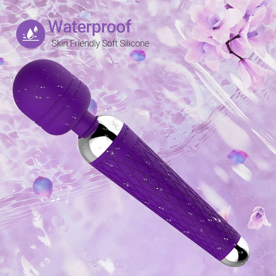 20 Speeds Powerful AV Magic Wand Vibrator Clitoris G Spot Stimulator Sex Toys for Women Personal Body Massager Adult Product 241226