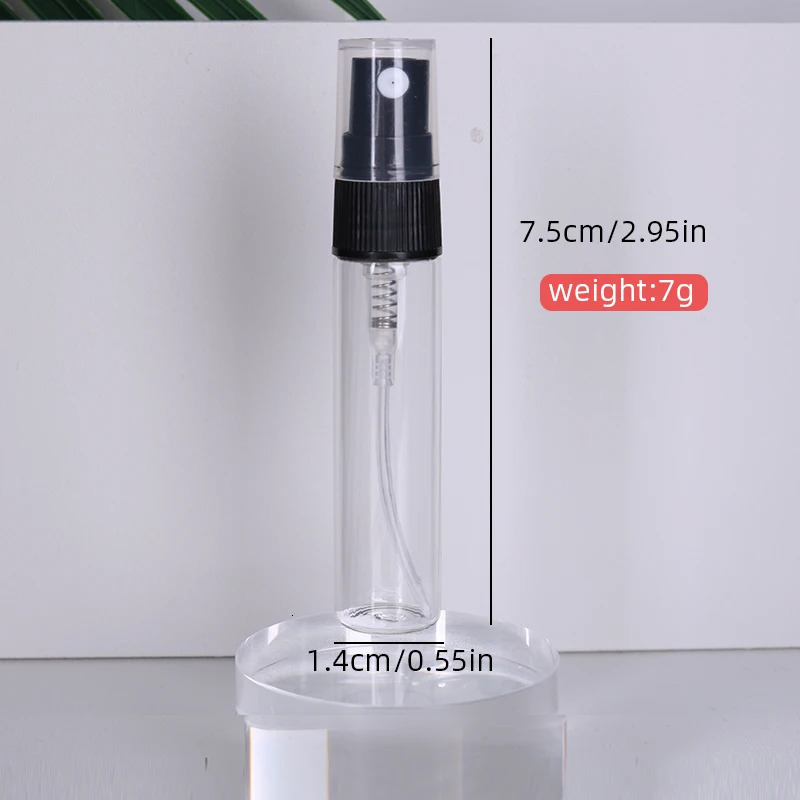50/piece 5ml high quality glass bottle essential oil cologne ultra fine mist spray bottle mini portable perfume bottle 241225