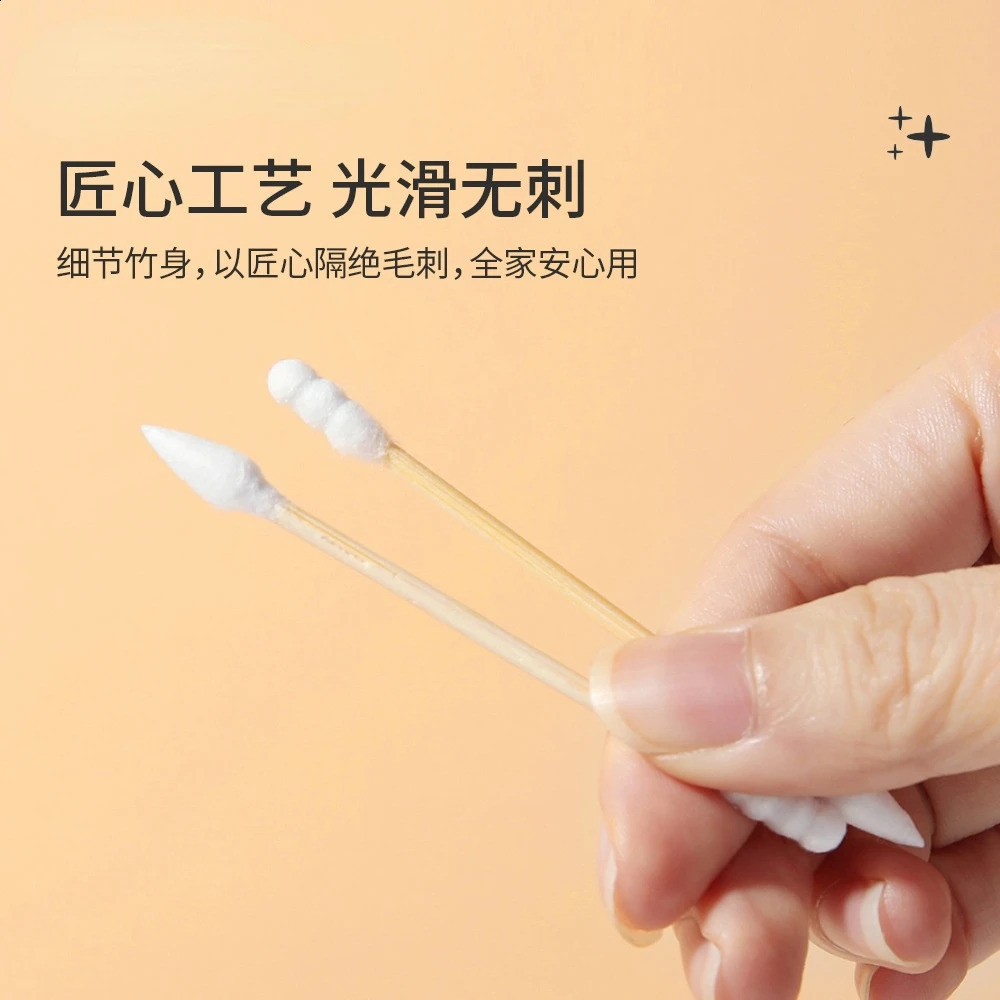300 pieces microbrush disposable for cleaning ears ear cleaning cotton pads ear sticks cotton buds wooden sticks eyebrow tool 241226