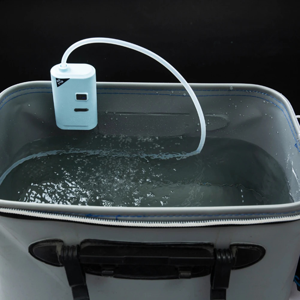 Aquarium Oxygen Pump USB Rechargeable Oxygenated Fish Tank Pump Ultra Quiet Air Bubbler Aerator Portable for Outdoor Fishing 241225