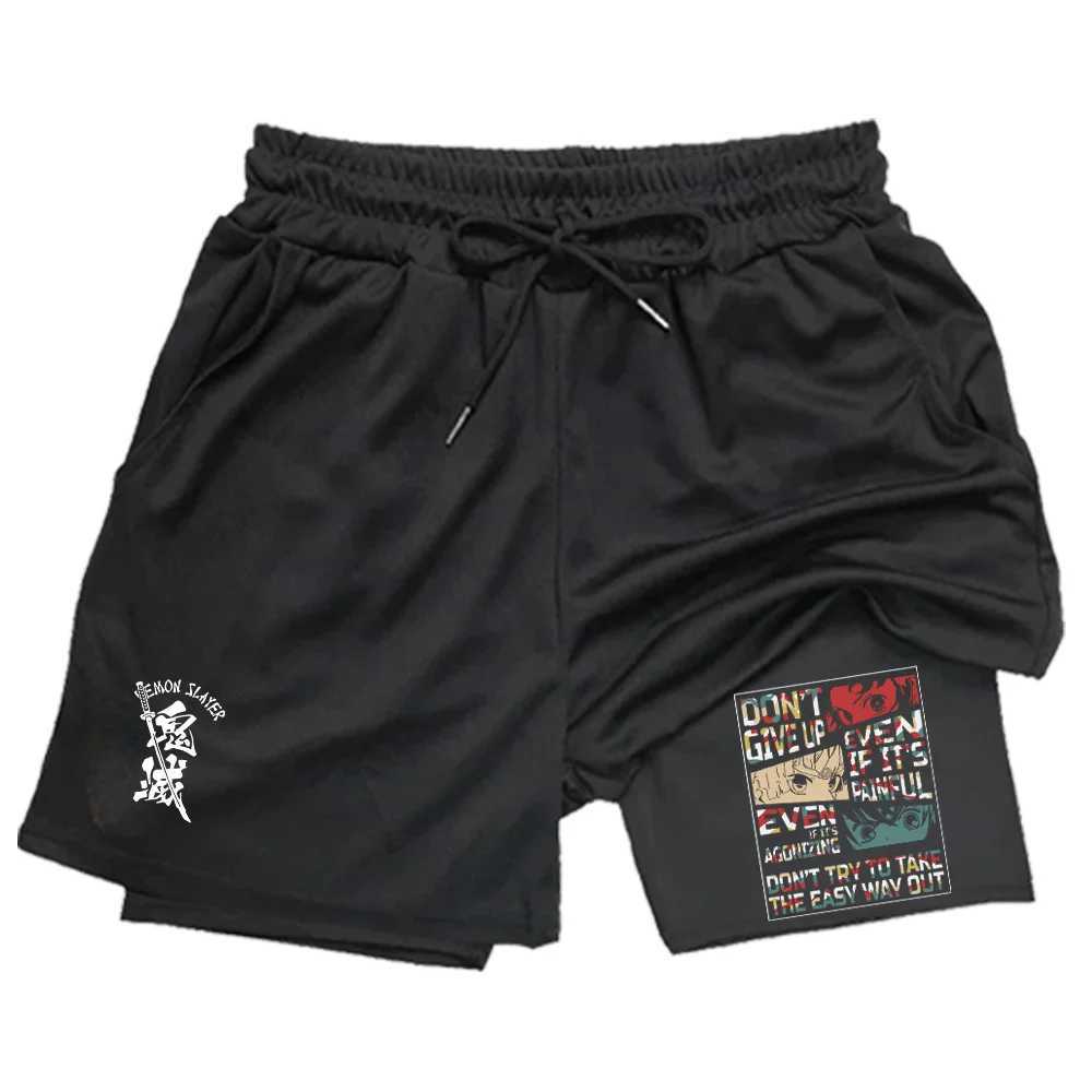 New Multi-functional Double-layer Breathable Shorts Bodybuilding Muscle Training Sports Shorts Mens Hot-selling Shorts S-2XLXJ241226