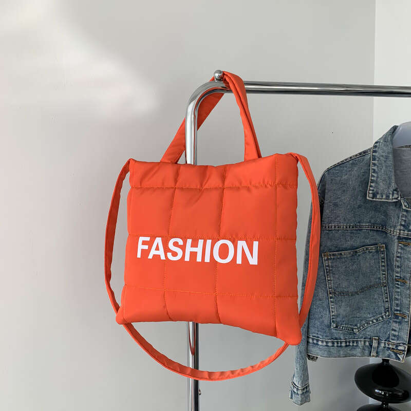 Small Fresh And Trendy Internet Celebrity Letter Printed Handbag, Early Spring New Single Shoulder Crossbody Bag, Casual Tote Bag