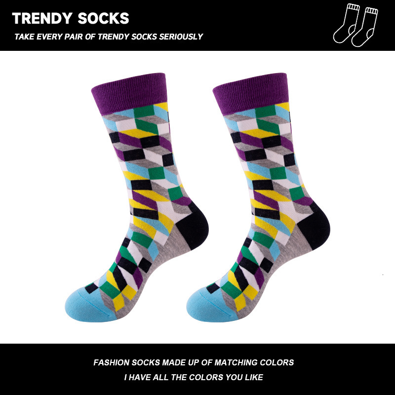 Ddmytiger Ddmytiger China Domestic Socks Men Color Coded Casual Ins Trendy Sweat Absorbing Breathable Odor Resistant Mid Length Running And Sports For