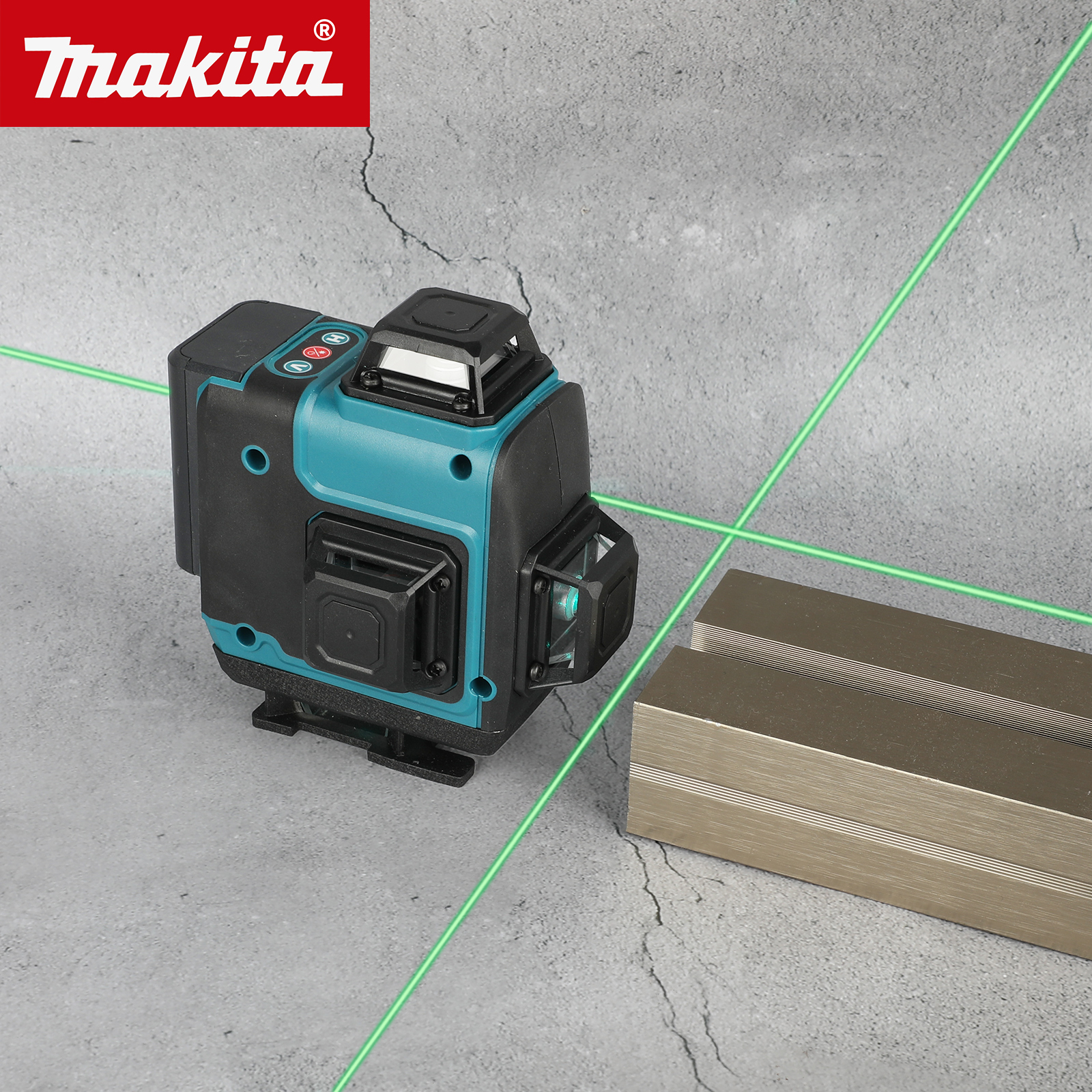 Durable Makita 16-Line 360 Degree Adjustable Laser Level with Horizontal and Vertical Alignment