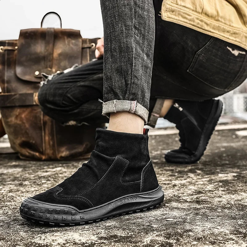 Martens Shoes on Offer With Western Boots Military Tactical Gothic Mens Boots for Winter Casual Sneakers Safety 241226