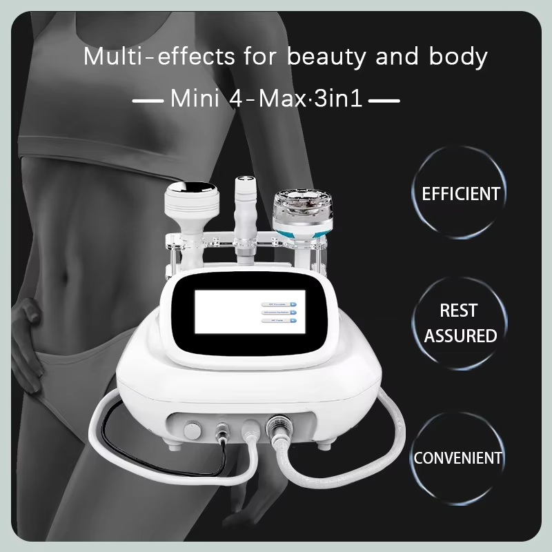 Multifunctional 40Khz Vacuum Cavitation Body Slimming Weight Loss Negative Pressure RF Face Eye Lifting Anti-wrinkle Physiotherapy 3 Handles Machine