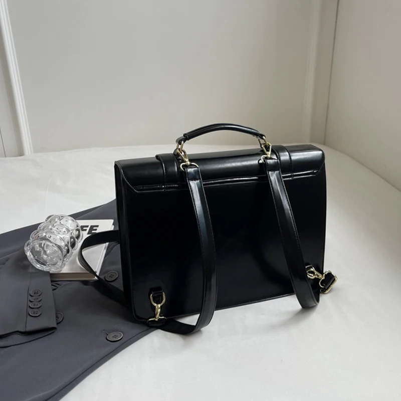Fashion Girls JK Backpacks Satchels Women OL Students School Press Locks Briefcases HandBags Shoulder Bags 241225