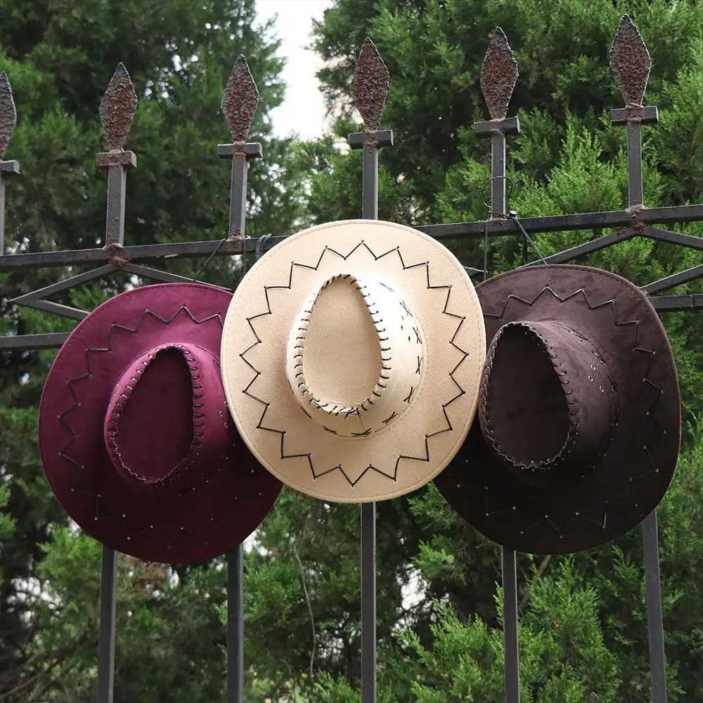Retro Felt Fedora Hat Fashion Panama Jazz Hat with Buckle Wide Brim Cowboy Hat Daily Street Clothing Wedding Party Supplies W241225