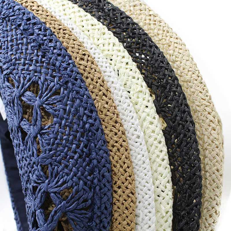 Western style womens denim hat Brim Beach C UV protective denim hat per Str width Fedoras mens hat Sombrero Hombre W241225