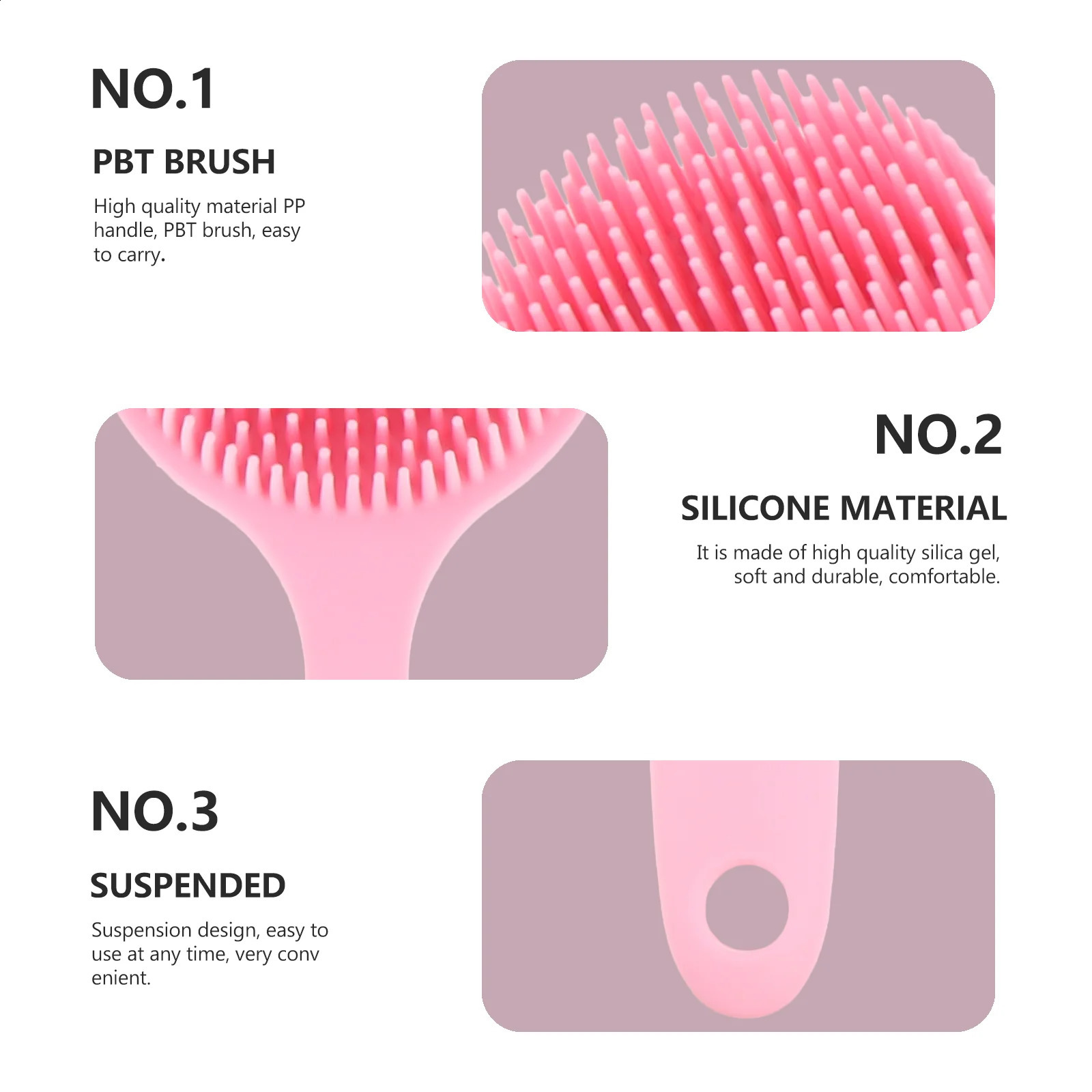 Brush Scrubber Body Shower Silicone Bath Handle Exfoliating Long Bathing Exfoliator Scalp Dry Shampoo Scrub Toilet 241226
