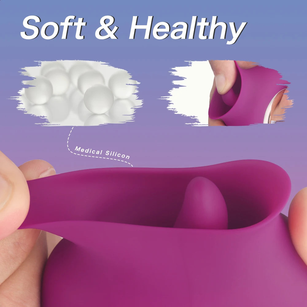 Tongue Sex Toys Female Masturbator Clitoris Oral Stimulator Nipple Licking Massager Vibrator Erotic Machine Toy for Woman 250121