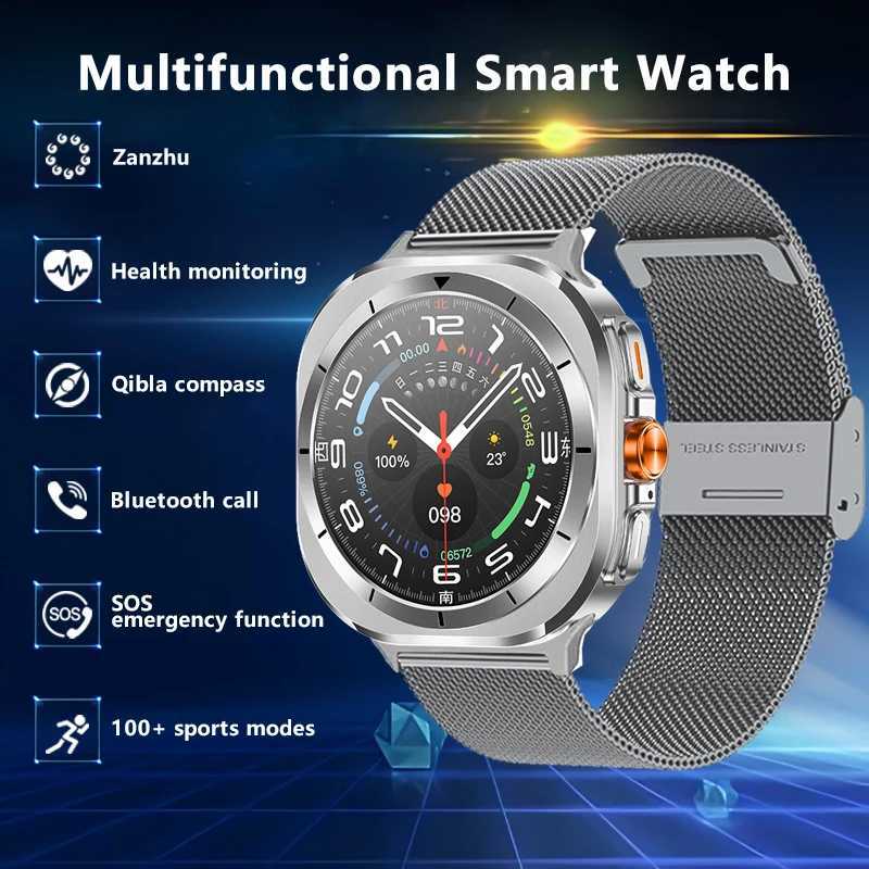 New Z7 Ultra smartwatch with 1.46-inch AMOLED high-definition screen wireless connections calling multifunctional sports GPS tracking compass SOS smar