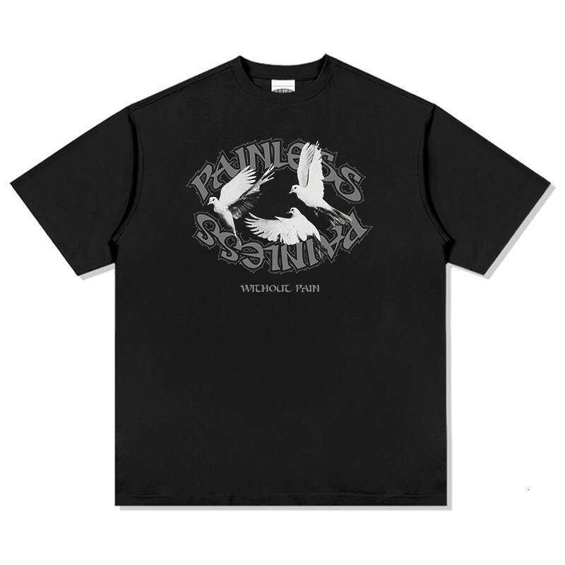 New Short Sleeve T-shirts for Men and Women American China-Chic Cotton Casual Spring/Summer Thin Top