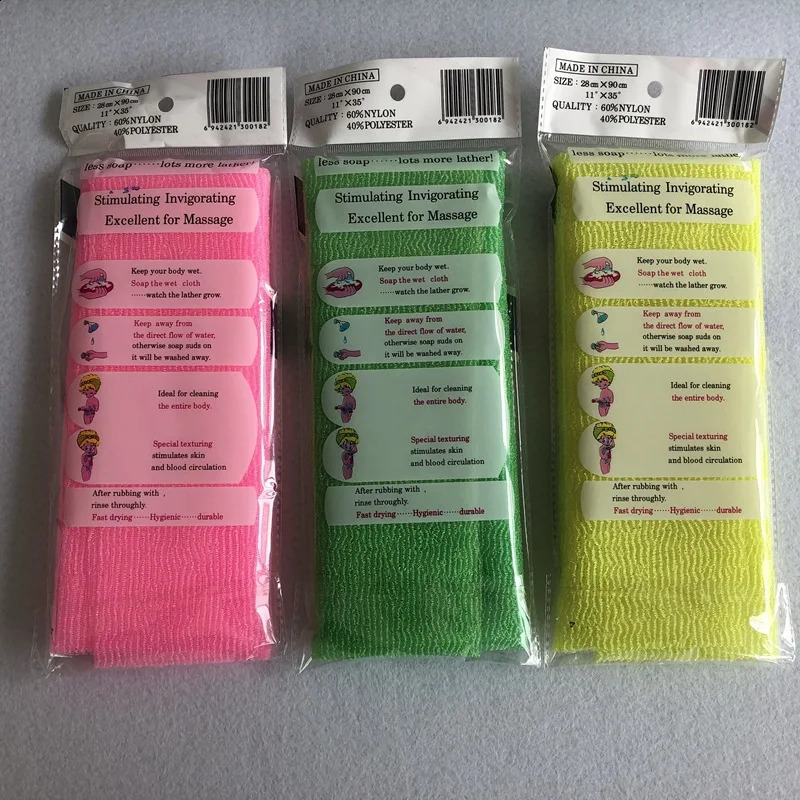 Japanese Skin Exfoliating Cloth Body Wash Towel Nylon Bath Towel Skin Polishing Towel Beauty Skin 10Pcs 241226