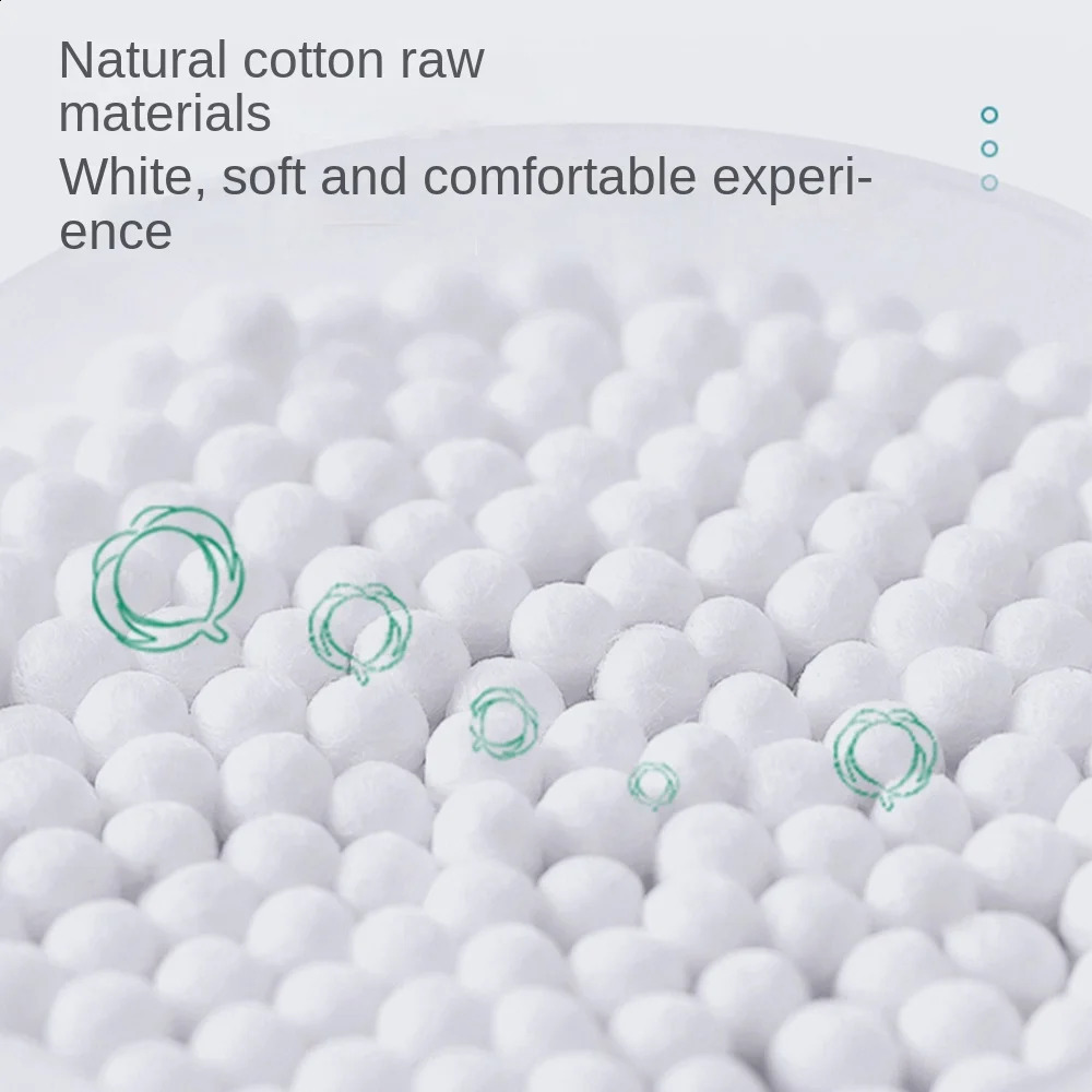 100% Cotton Swab Paper Stick Baby Cotton Swab Used To Clean Baby Teeth Navel and Nostrils Support Customization 241226