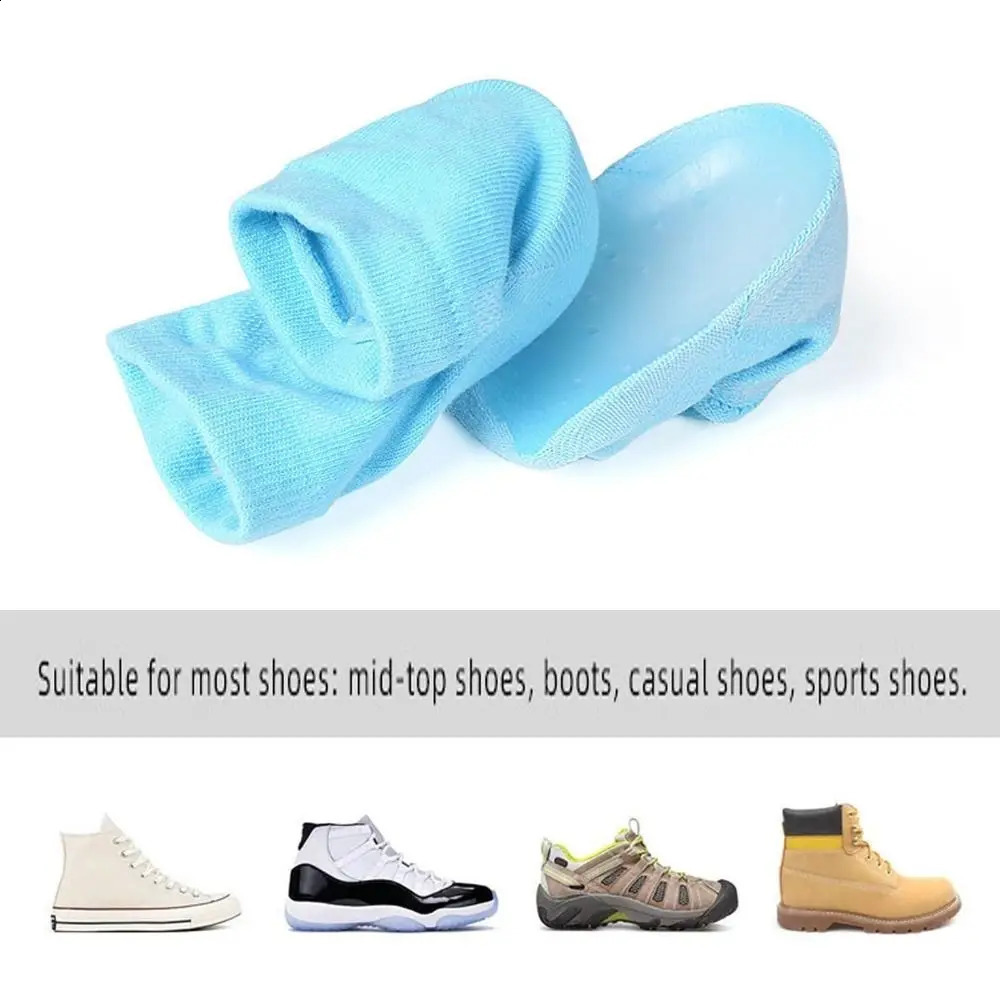 Invisible Rizzsoles Height Max Socks Sports Thickened SEBS Half Height Increase Insoles 2.5/3.5cm Anti-slip Heel Lift Women Men 241226