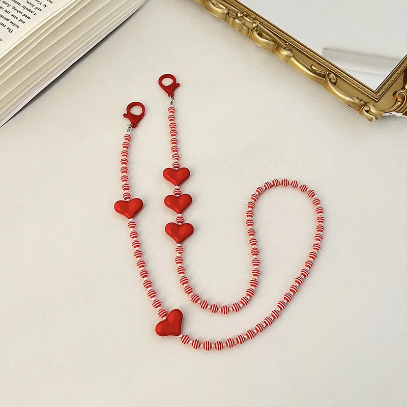 Lanyards Glasses Women Strap Acrylic Chain Mask Color Y2K Accessories Fashion Decoration Portagafas Vintage Sunglasses 241226