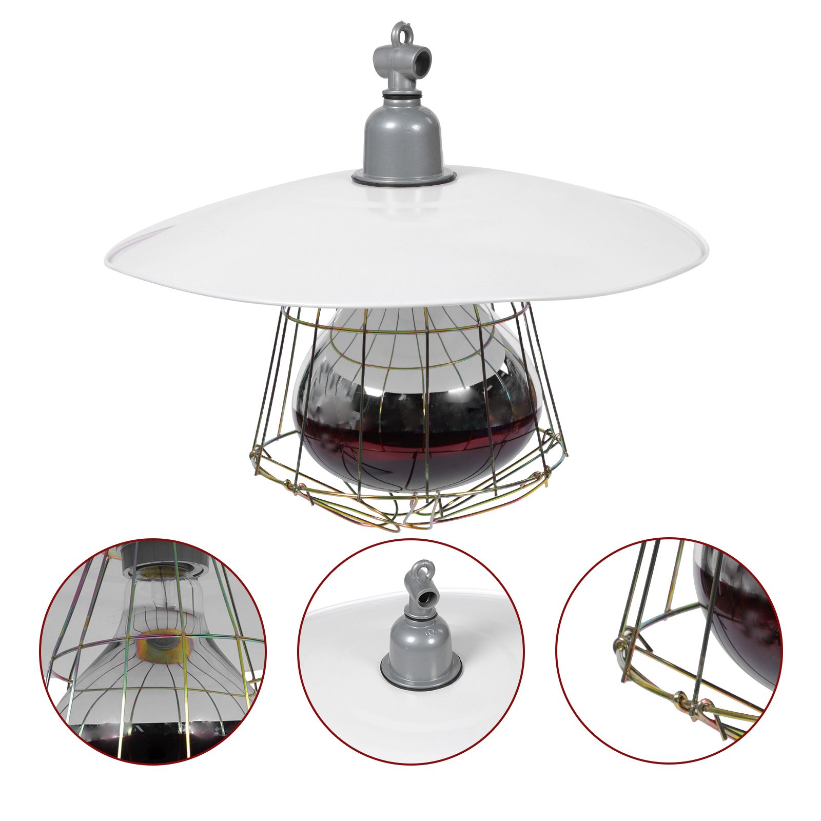 Heat Lamp Set Convenient Heating Cage Light Reptile Warmer Small Pig Accessory Livestock Baby Playpen