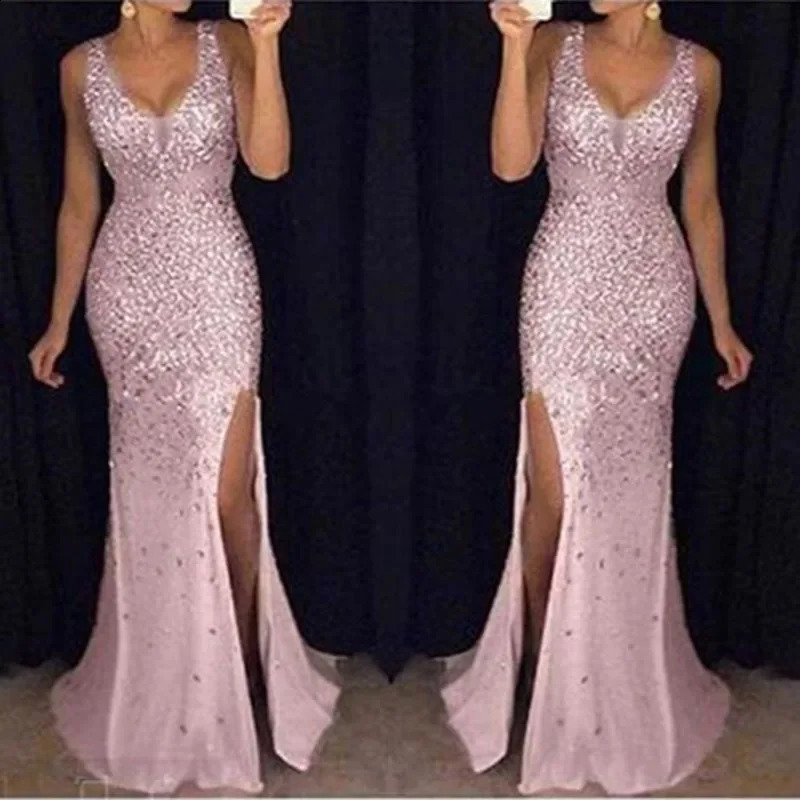 Summer sleeveless gold embossed evening dress with European and American style cross stitch womens fashionable dress 241226