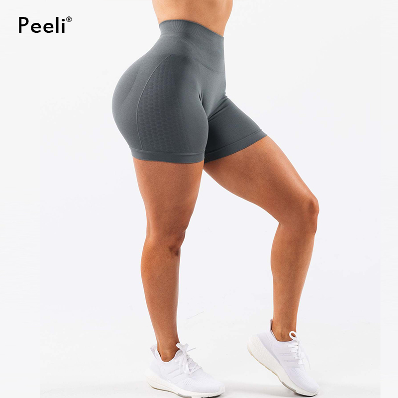 Amplify Contour Scrunch Butt Seamless High Waist Gym Shorts Athletic Booty Workout Yoga Short Women Clothing