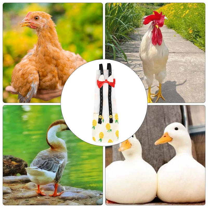 Pet Supplies Printing Washable Duck Diaper Chicken Duck Diaper Adjustable Nappy Clothes Bowknot Design With Elastic Band