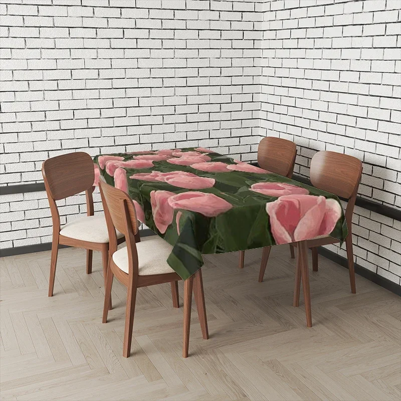 Tablecloths for Dining Tables Anime Decoration and Rectangular Table Accessories Waterproof Cloth Anti-stain Tablecloth OMW6