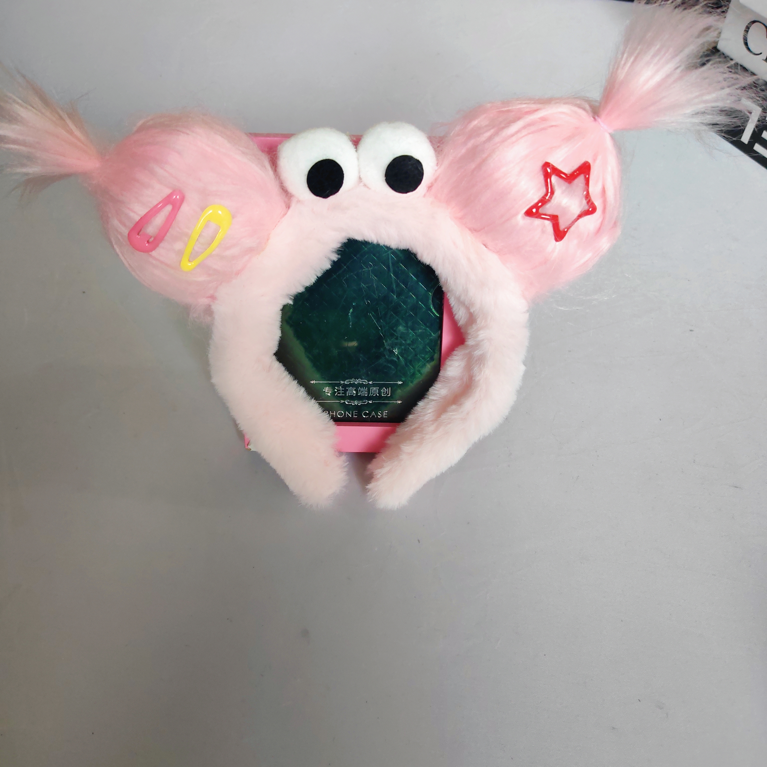 Cartoon plush ugly doll headband cute wash face girl heart tied hair ugly cute internet celebrity children's photo headband