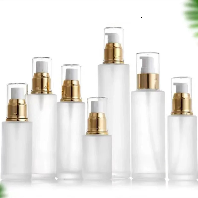 10pcs/pack 20ml-120ml Spray Bottle Beauty Empty Frosted Glass Bottles Mist Spray Container Lotion Refillable Travel Bottle 241225