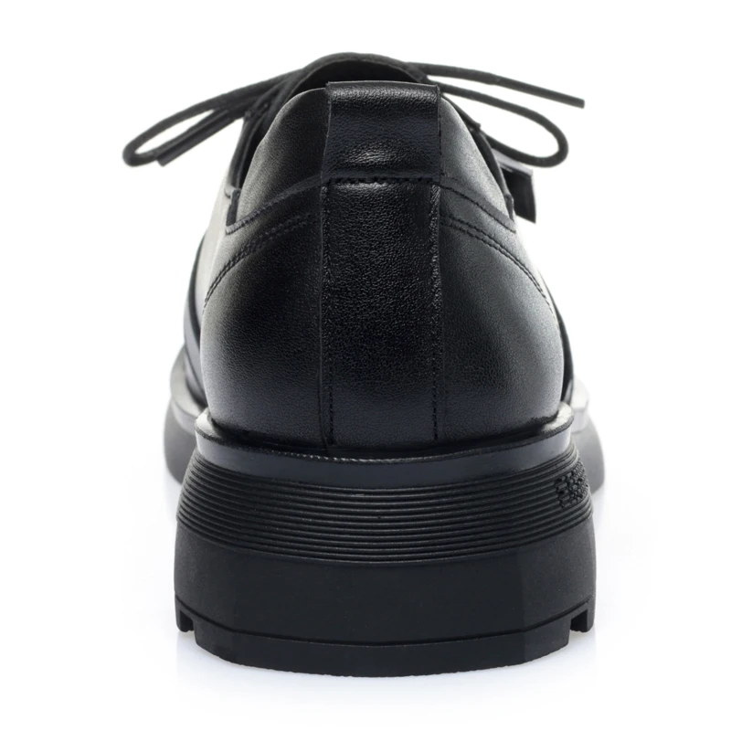 AIYUQI Spring Shoes Women Wedge Casual Lace-up Non-slip Women Shoes Round Toe Genuine Leather Work Shoes Ladies