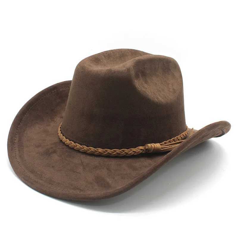 Mens denim hat artificial suede cotton blend 57-58cm woven tie curve Brim four season classic denim style W241225