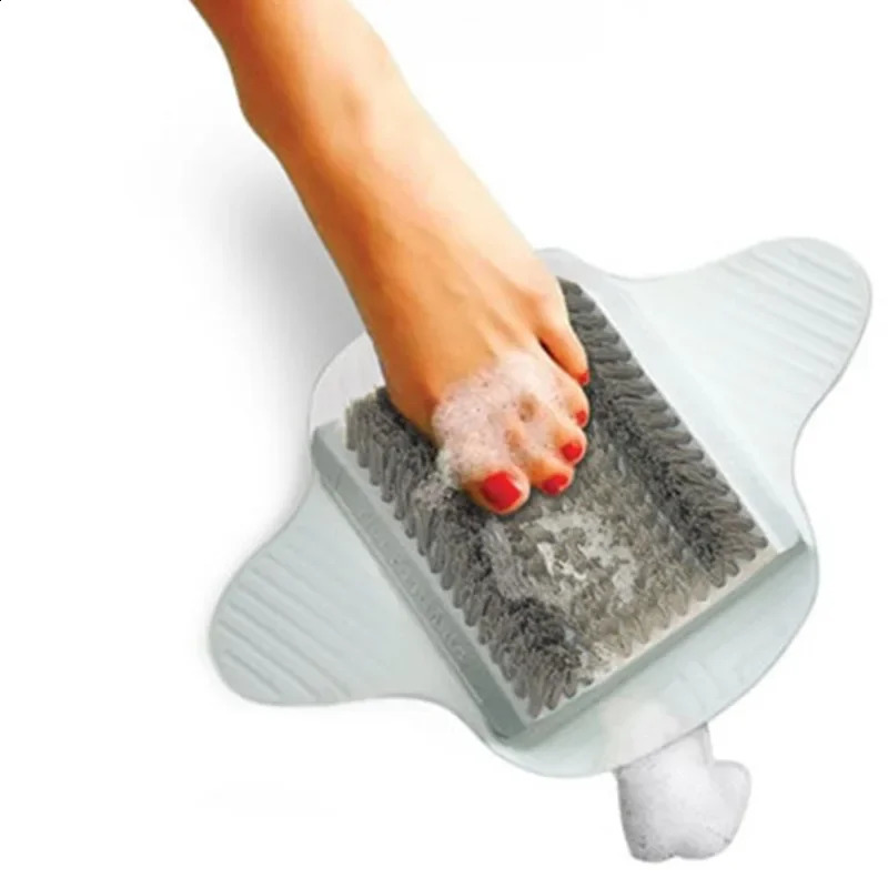 Silicone Foot Brush Massage Slippers Bath Shoes Brush Pumice Stone Foot Dead Skin Shower Foot Scrubber with Sucker 241226
