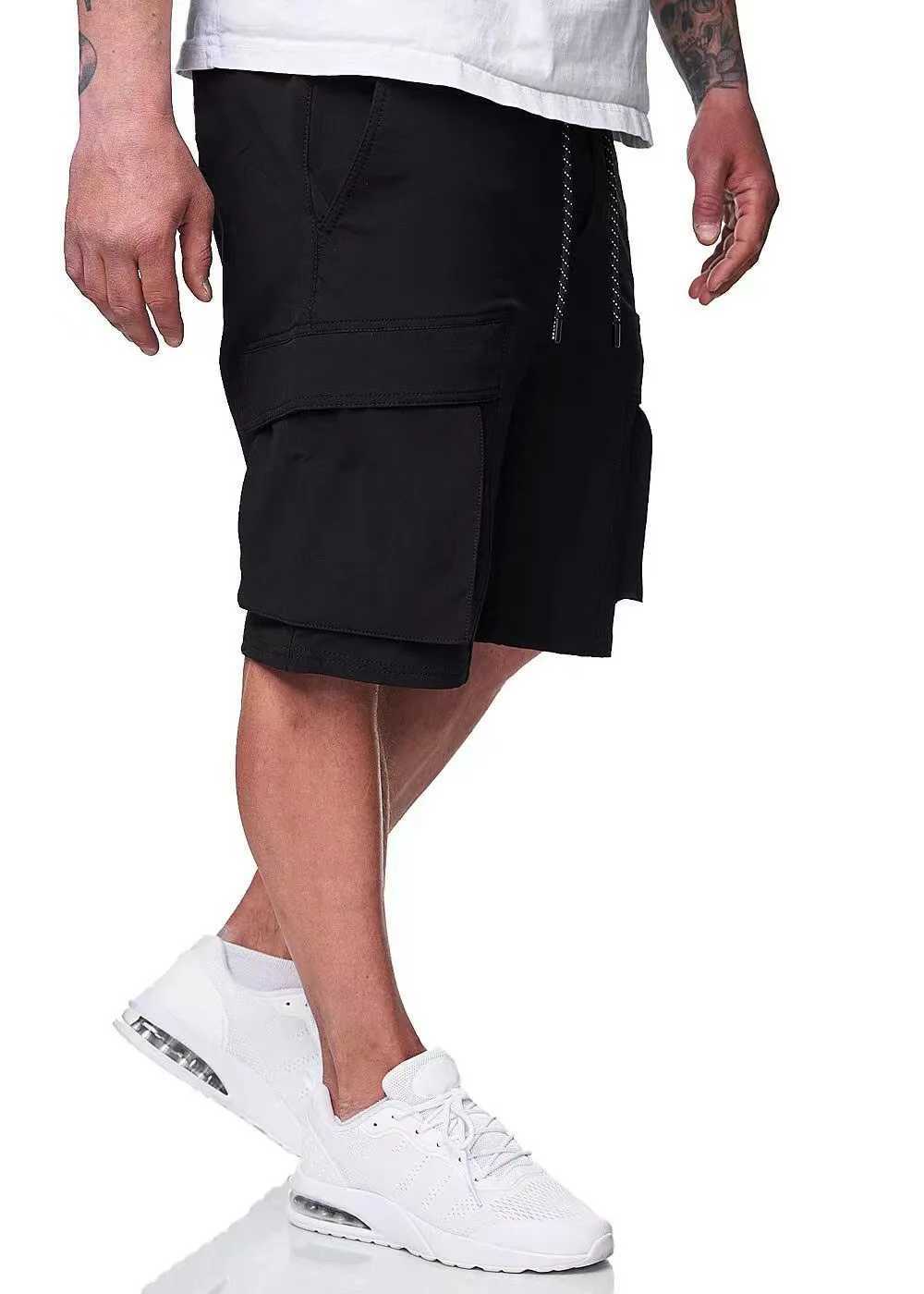 Mens multi pocket practical short space cargo pocket durable and comfortable design Versatile casual style summer essence W241226
