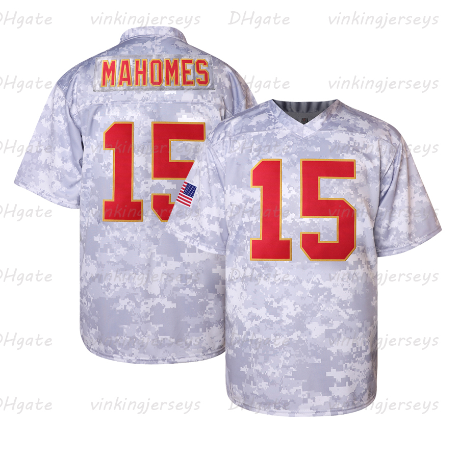 Mahomes 2024 Football Jerseys Embroidered retro jersey loose fit V-neck sports top