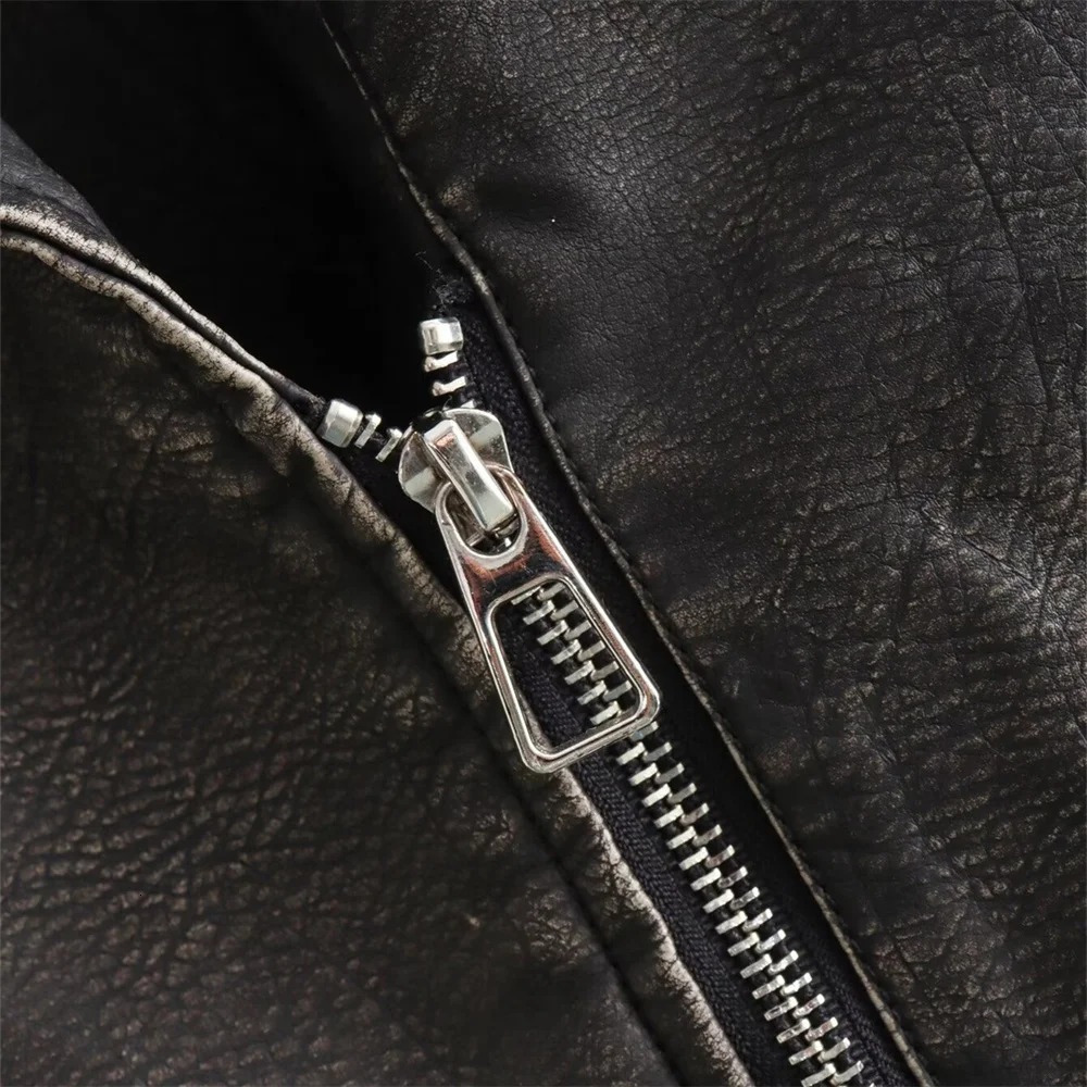 2024ZAR SpringSummer Selling Womens Fashion Retro Worn Washed Leather Vest Short Casual Top 241220