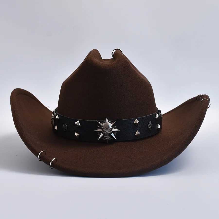Retro Roll Brim Denim Hat for Men and Women Gentlemen La Jazz Denim Hat Role Playing Party Role Playing Dr Hat W241225