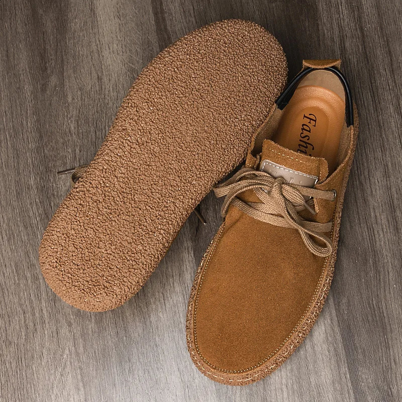 Summer Loose Fitting Leather Shoes Handmade Oxford Shoes Casual Shoes Versatile Men Leather Shoes Classic Man Business Sneakers241226